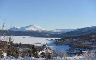 Skidbuss som knyter ihop byarna